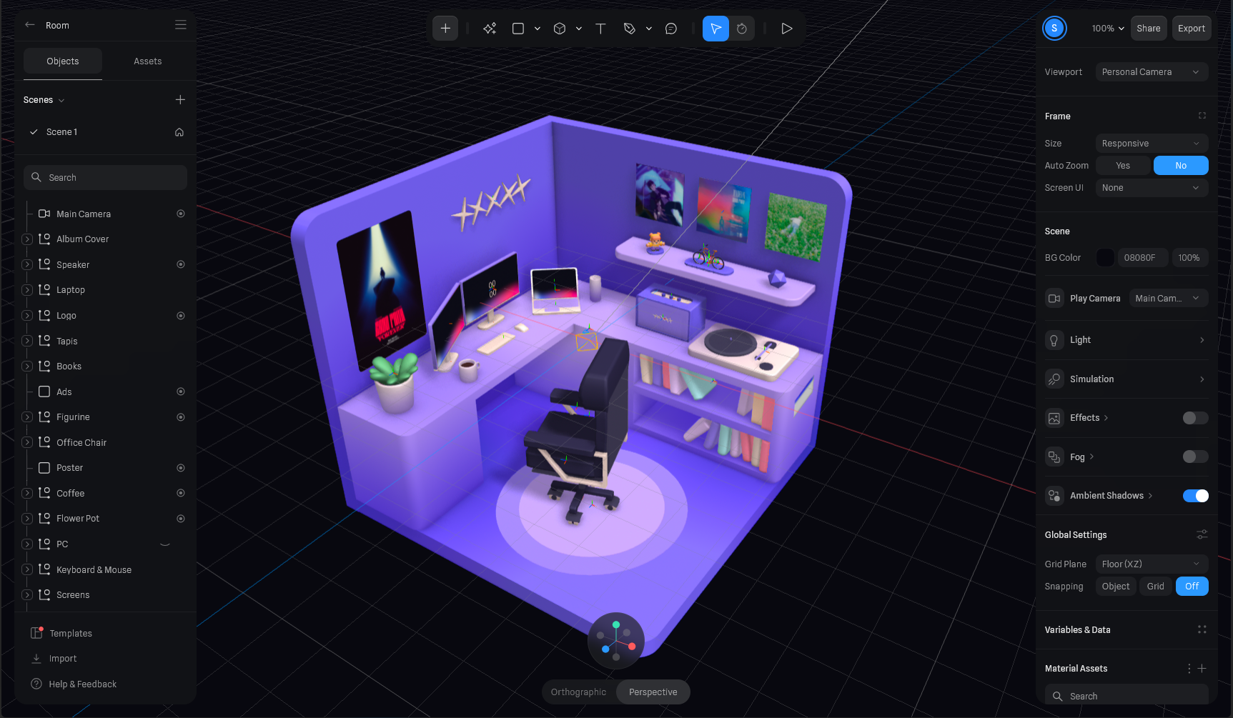 First screen of the game Mirror Soul!